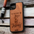 iPhone 14 Wood Phone Case - "I'd Rather Be Fishing"
