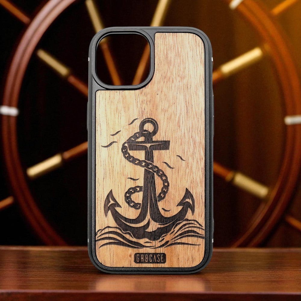 Driftwood Anchor – GR8CASE Wood Phone Case