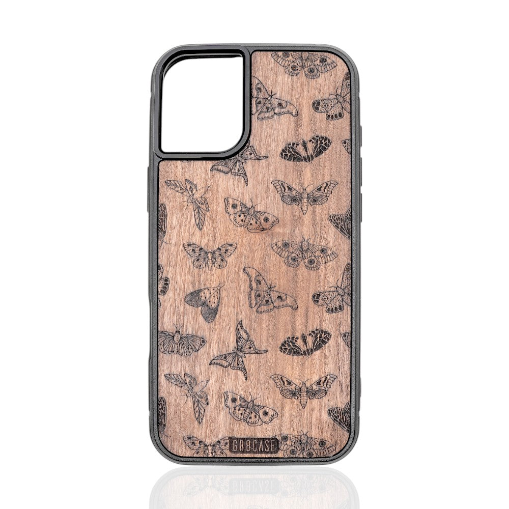 Rustic Butterfly Pattern GR8CASE Wood Phone Case For iPhone