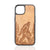 Bigfoot wood phone case for iPhone and Samsung – Forest Stalker engraved design