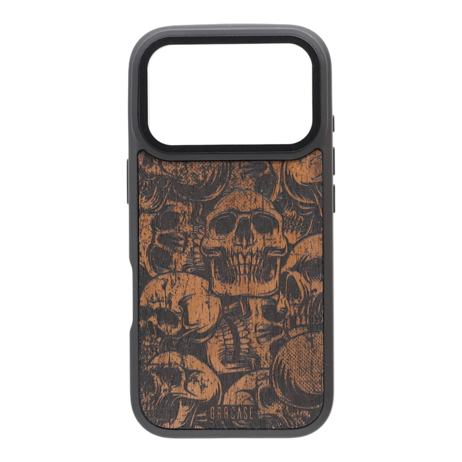 Skulls Unchained – GR8CASE Wood Phone Case