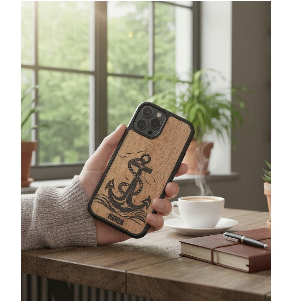Driftwood Anchor – GR8CASE Wood Phone Case