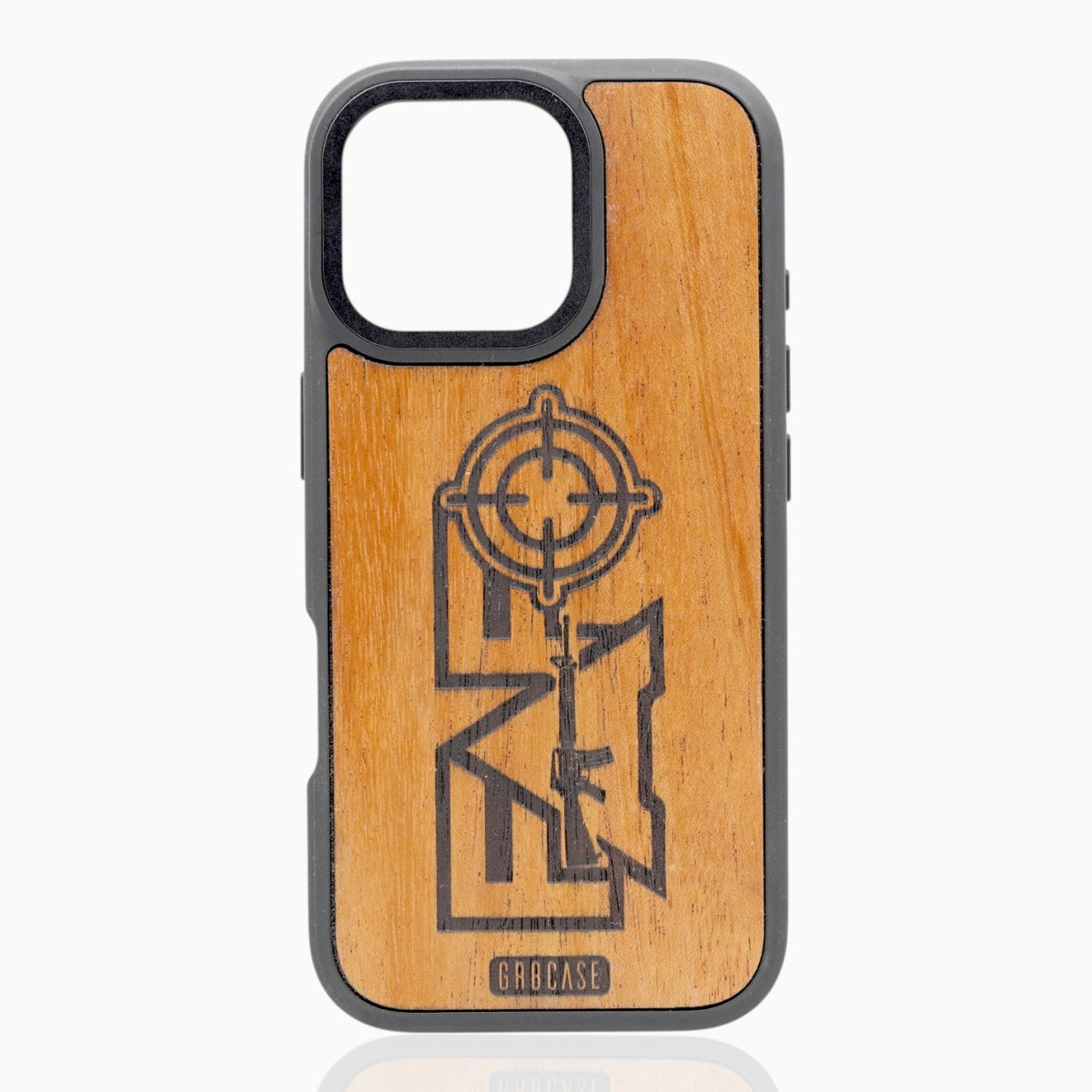 Locked &amp; Loaded | FAFO Rifle &amp; Crosshair | GR8CASE Wood Phone Case