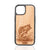 engraved bass fish wood phone case in cherry wood for iPhone and Samsung models