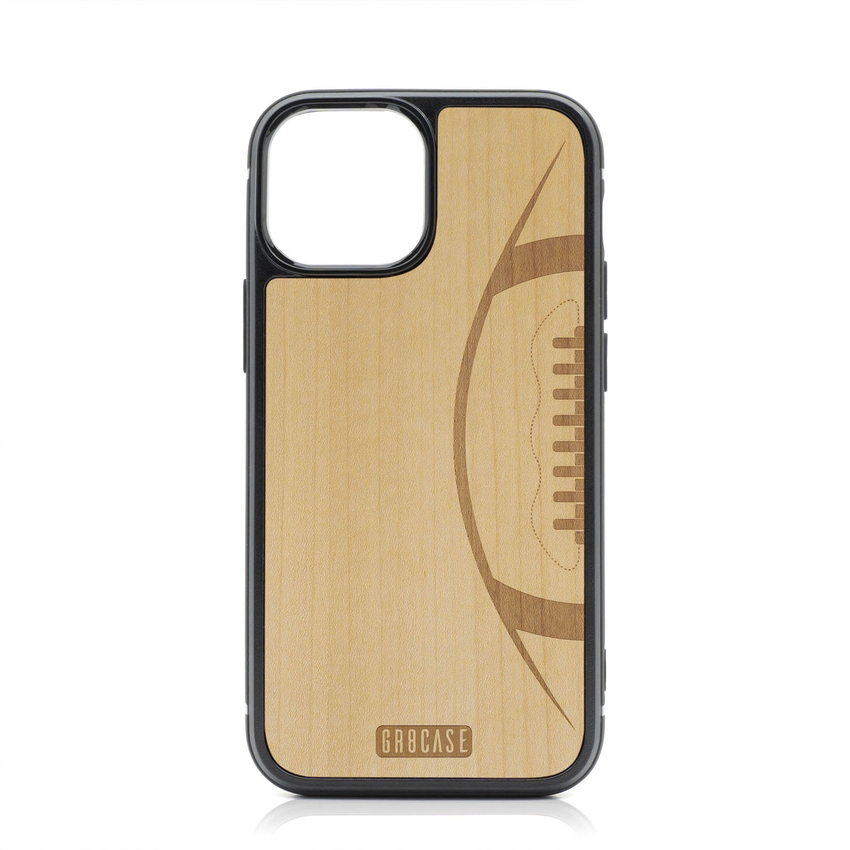 Football Design MagSafe Compatible Wood Case For iPhone 16 Plus