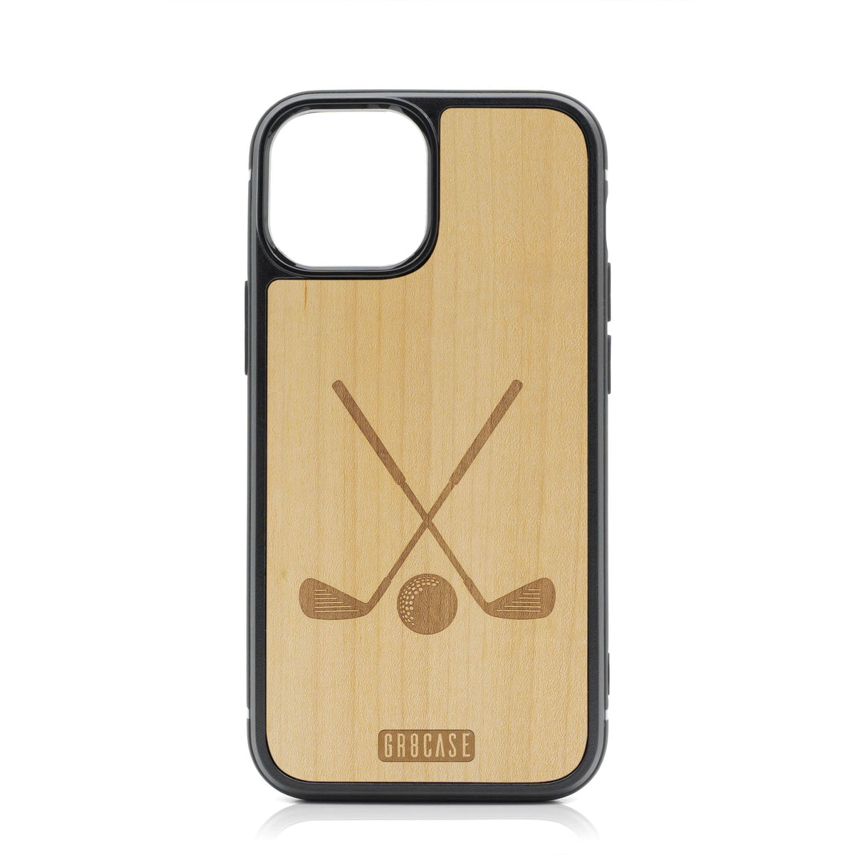 Rustic Crossed Clubs Golf Design – GR8CASE Wood Phone Case
