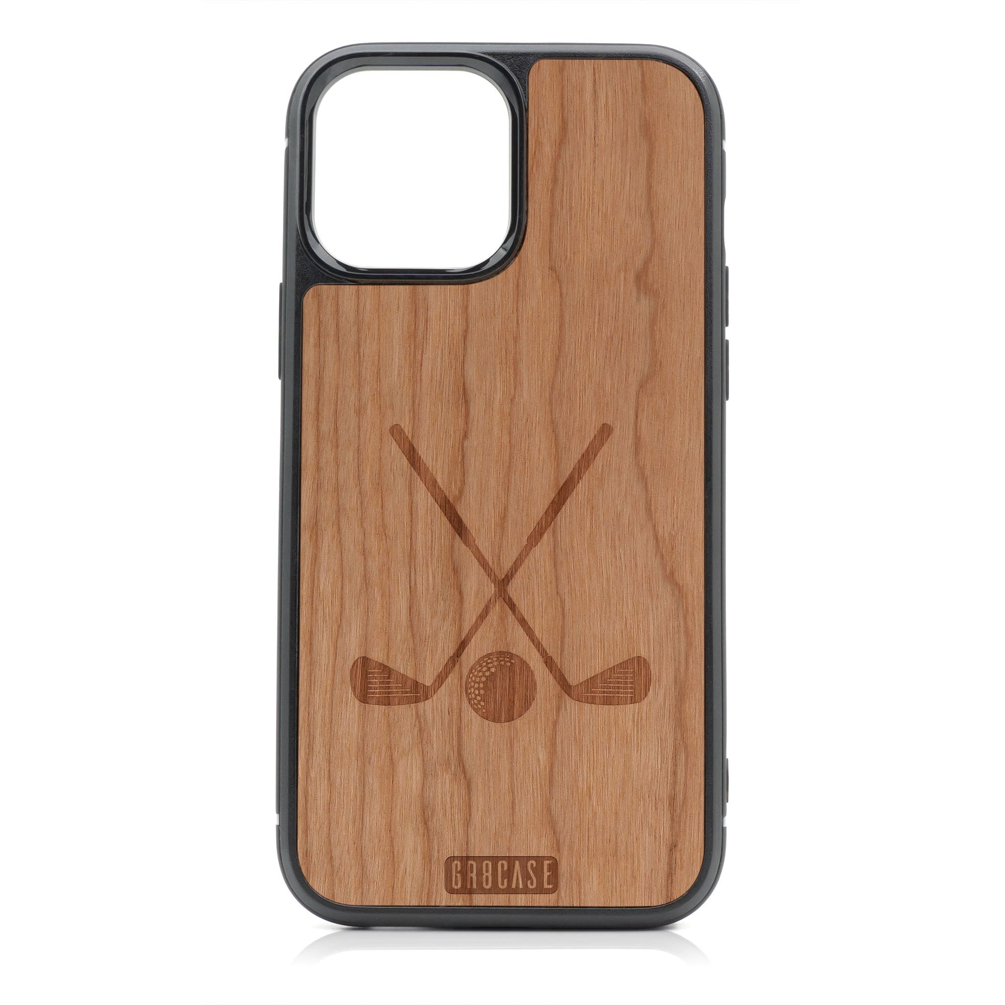 Golf Design MagSafe Compatible Wood Case For iPhone 16 Pro Max