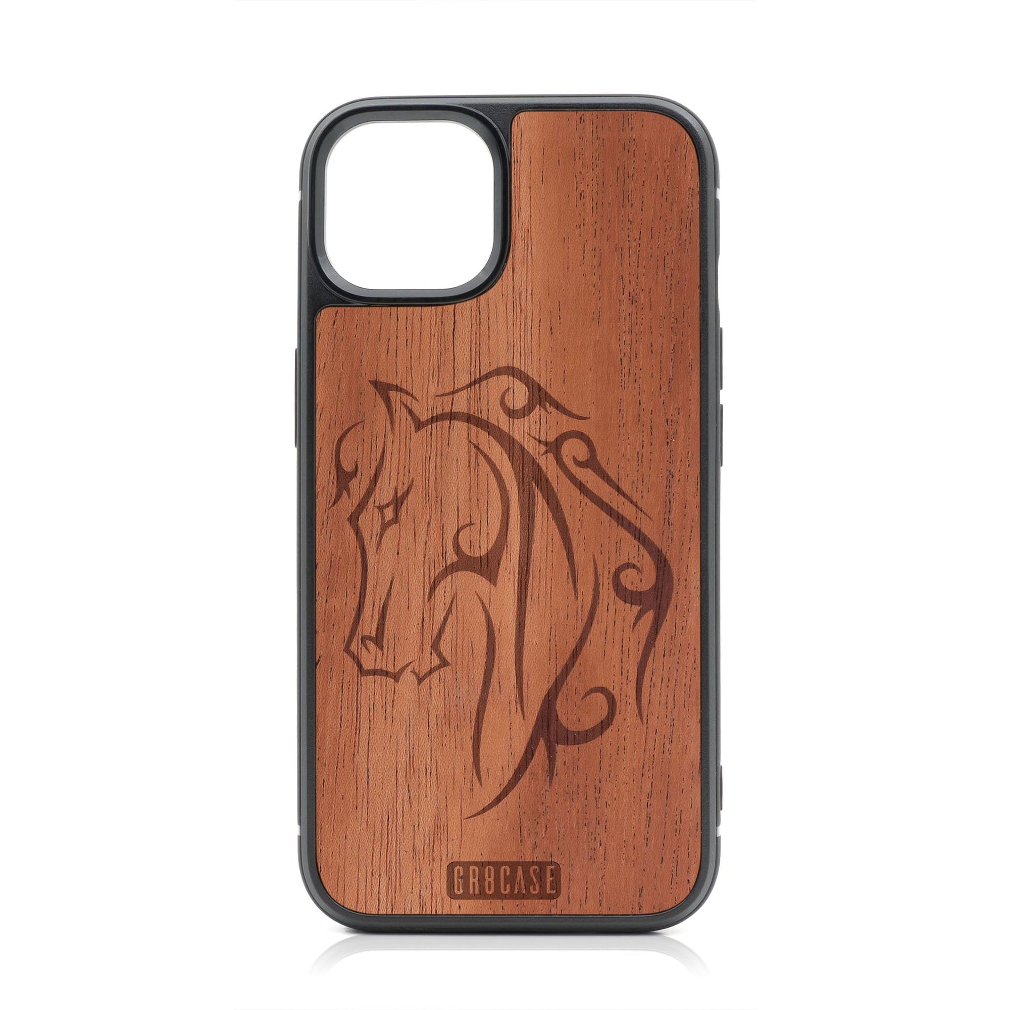 Horse Tattoo Design MagSafe Compatible Wood Case For iPhone 16