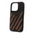 Tilted American Flag Design Wood Case For iPhone 14 Pro