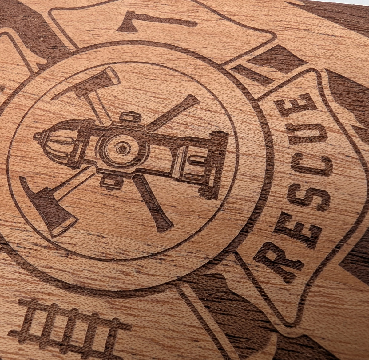 Fire Rescue Tattered American Flag – GR8CASE Wood Phone Case