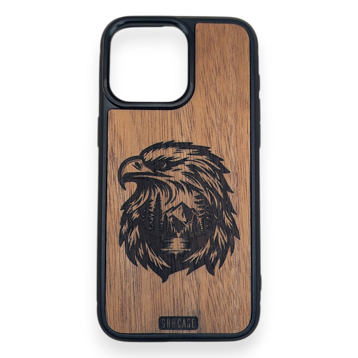 Double Exposure Majestic Eagle – GR8CASE Wood Phone Case