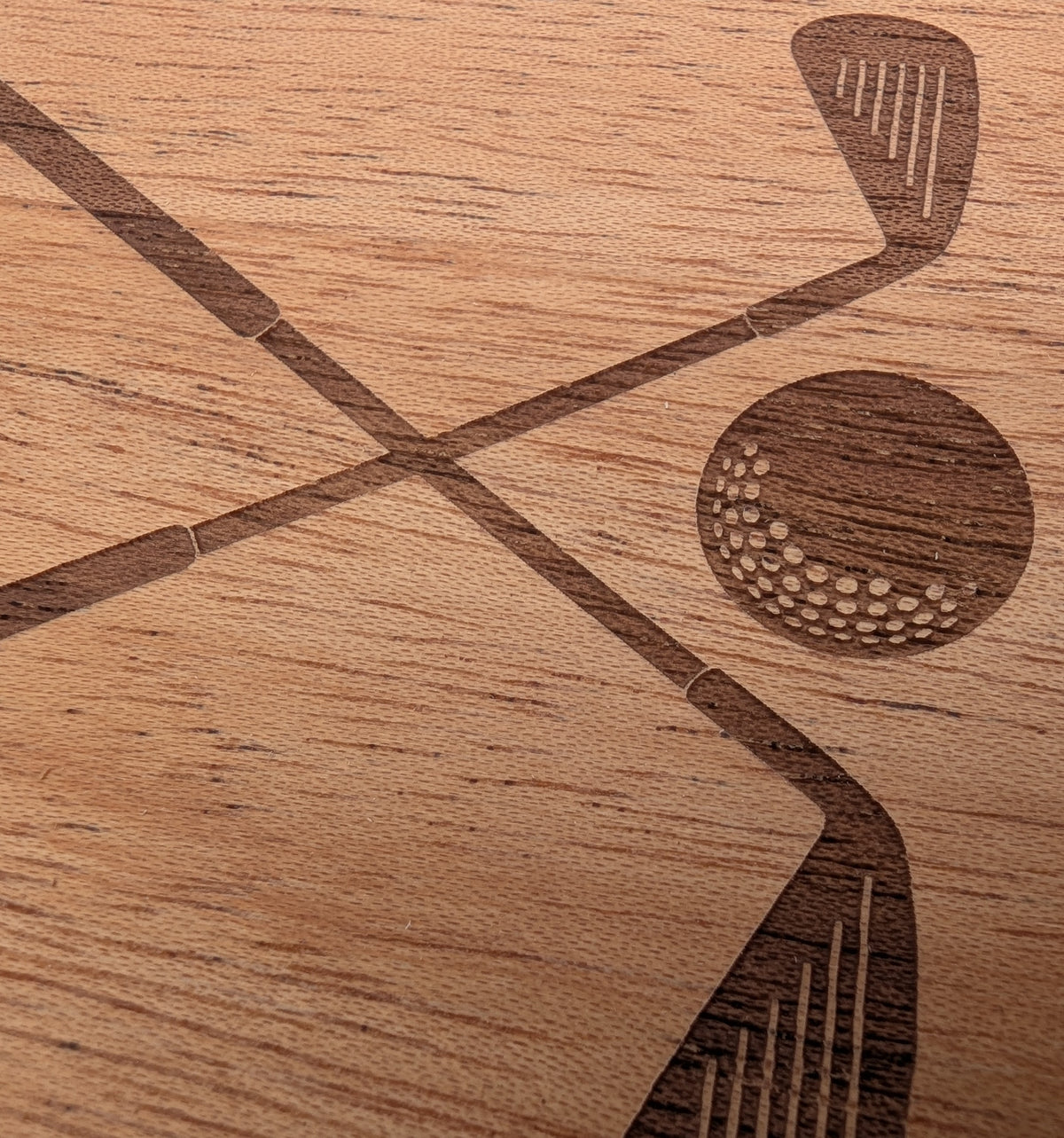 Rustic Crossed Clubs Golf Design – GR8CASE Wood Phone Case