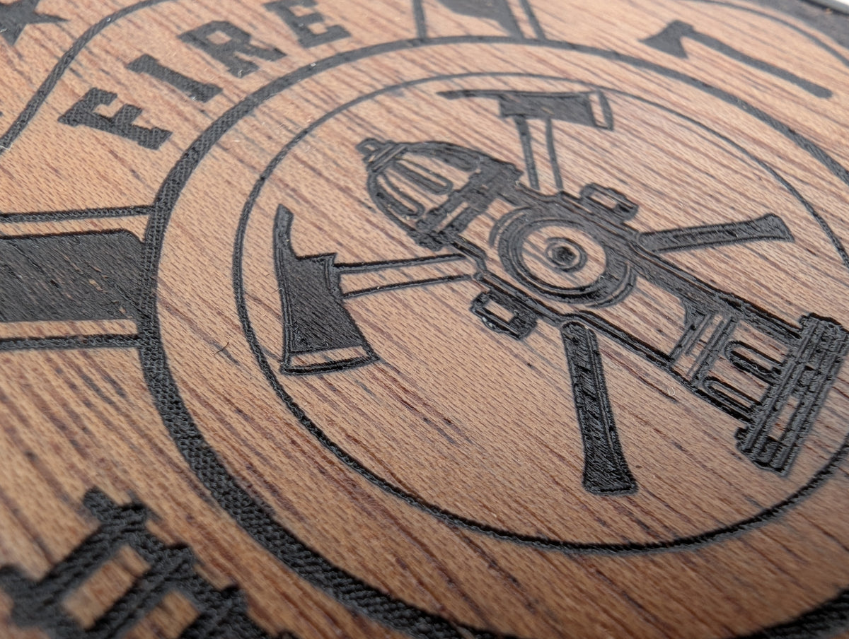 Fire Rescue Tattered American Flag – GR8CASE Wood Phone Case