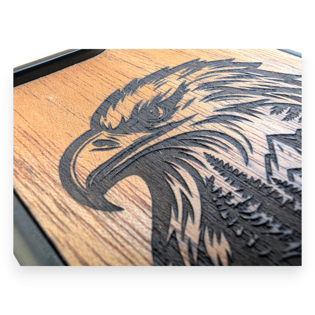 Double Exposure Majestic Eagle – GR8CASE Wood Phone Case