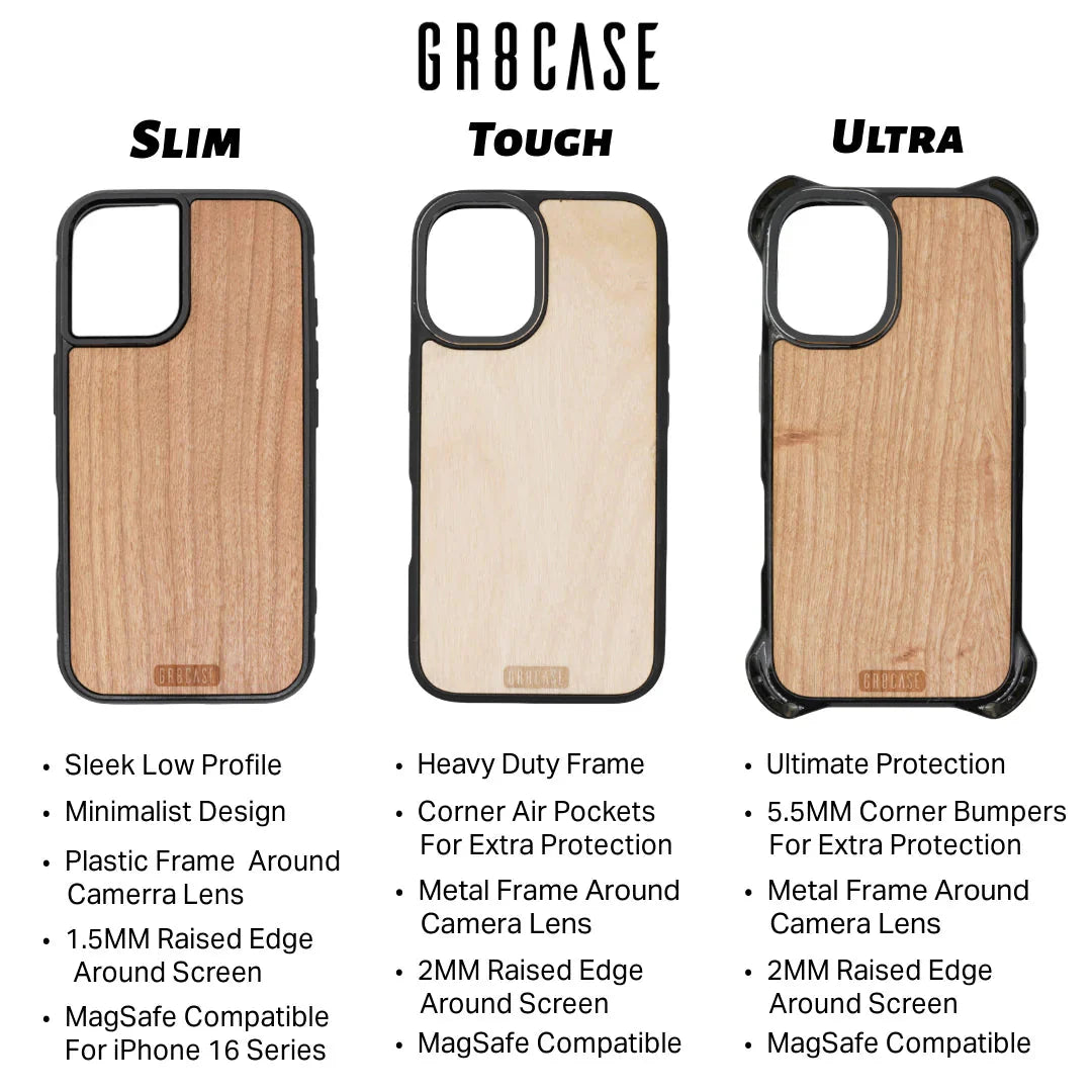 The Blue Water Strike | Leaping Sailfish Engraved | GR8CASE Wood Phone Case