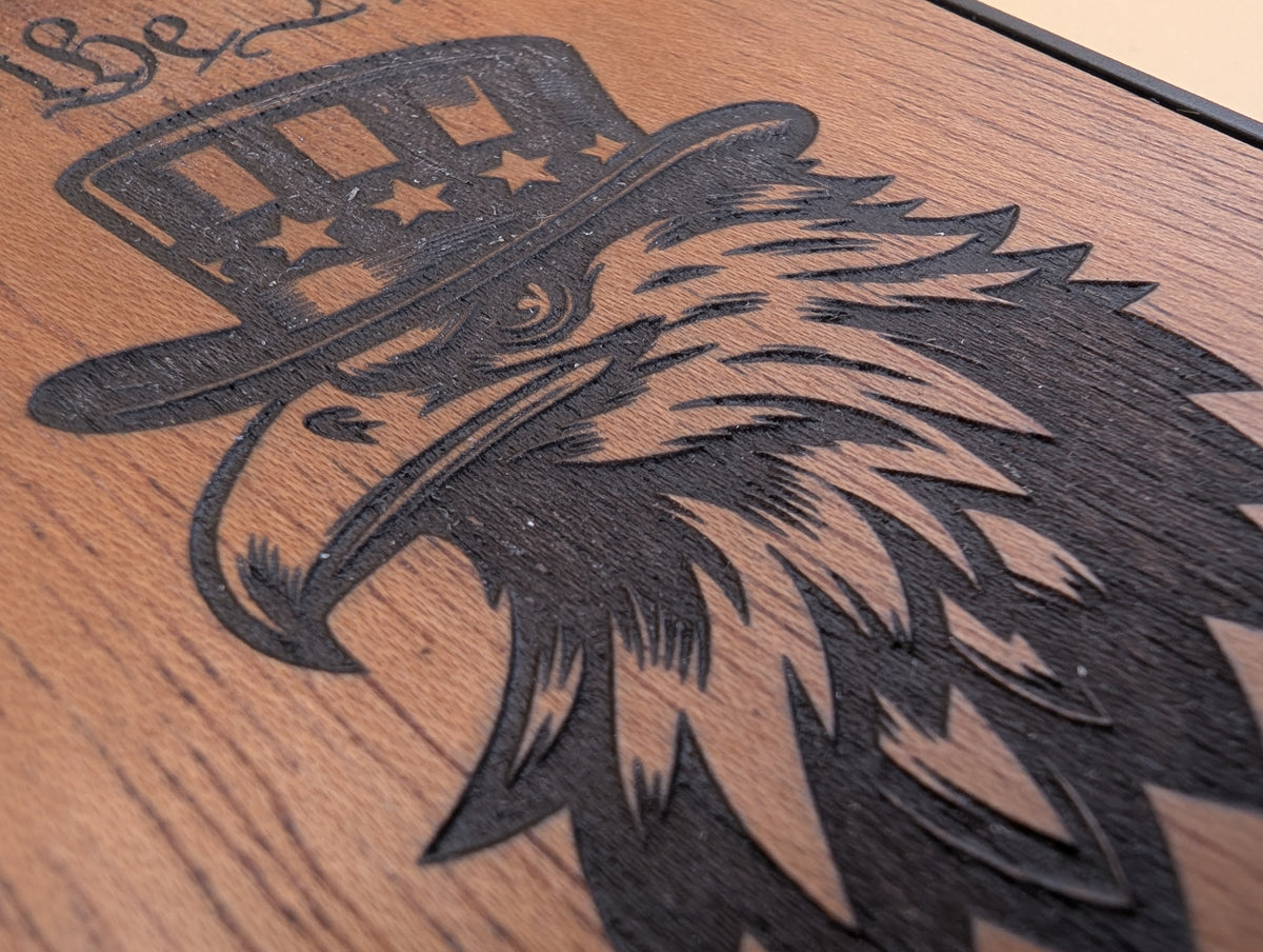 Patriot’s Creed Eagle - We The People – GR8CASE Wood Phone Case