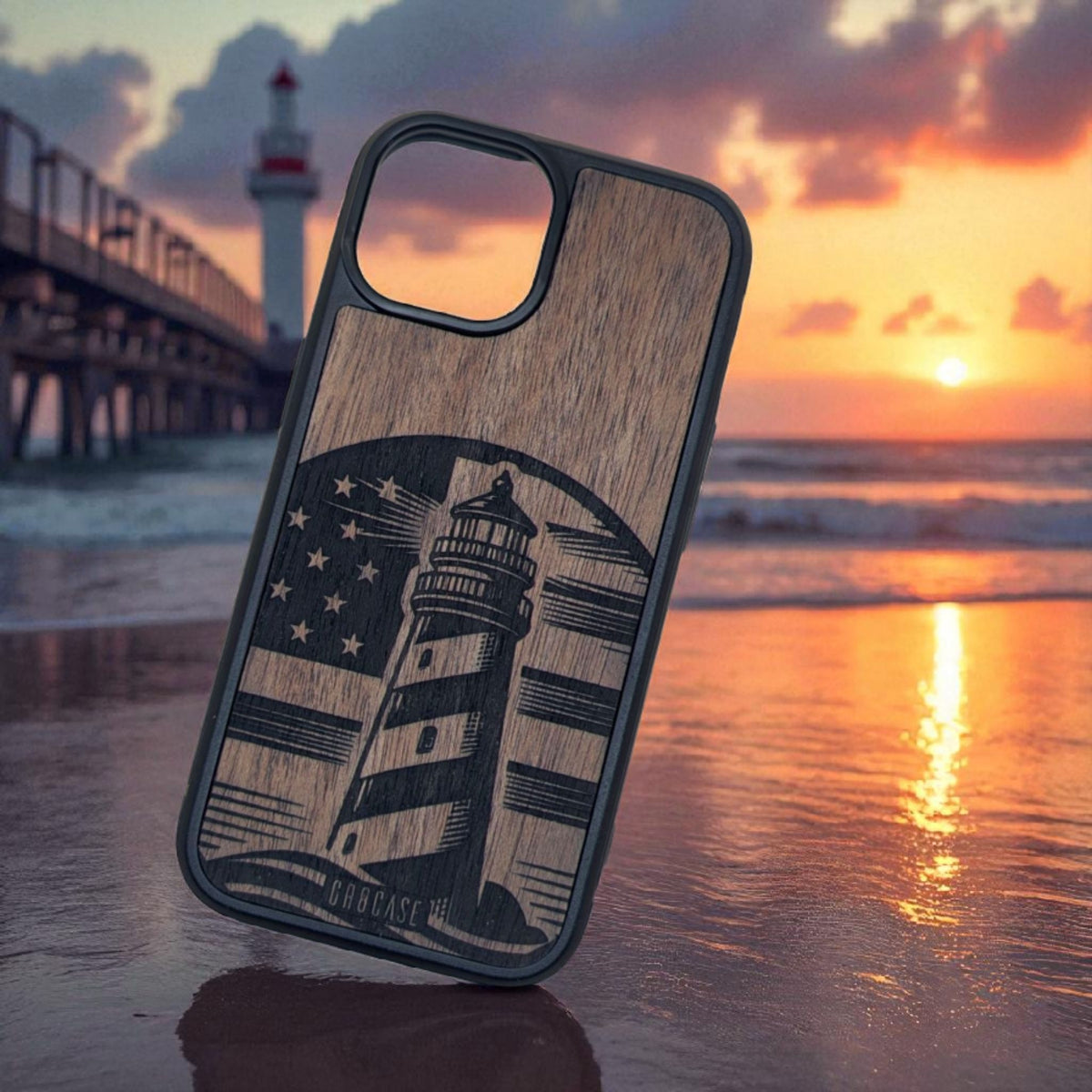 Patriotic Beacon – GR8CASE Wood Phone Case
