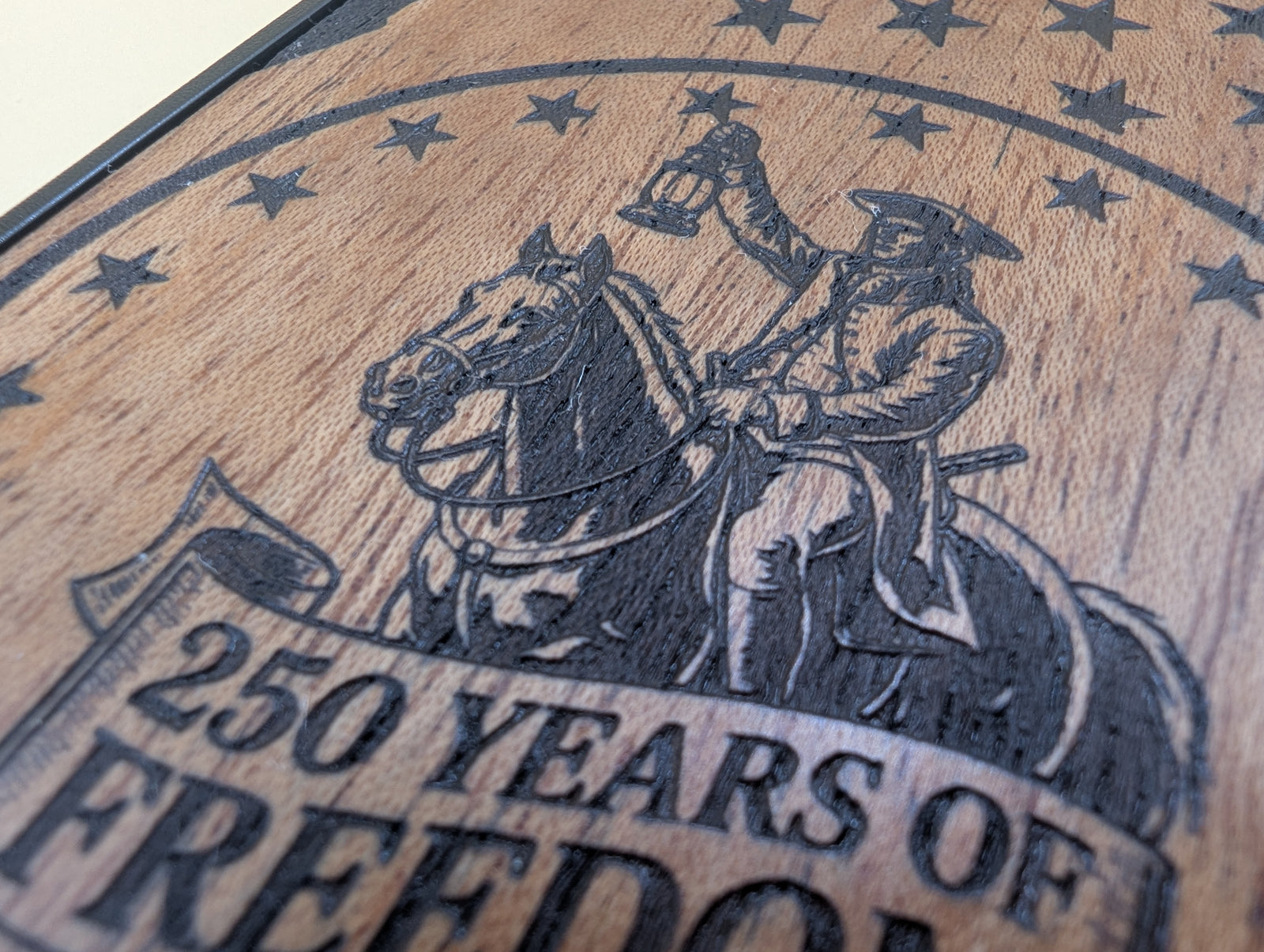 engraved paul revere 250 years of freedom wood phone case for iphone and samsung