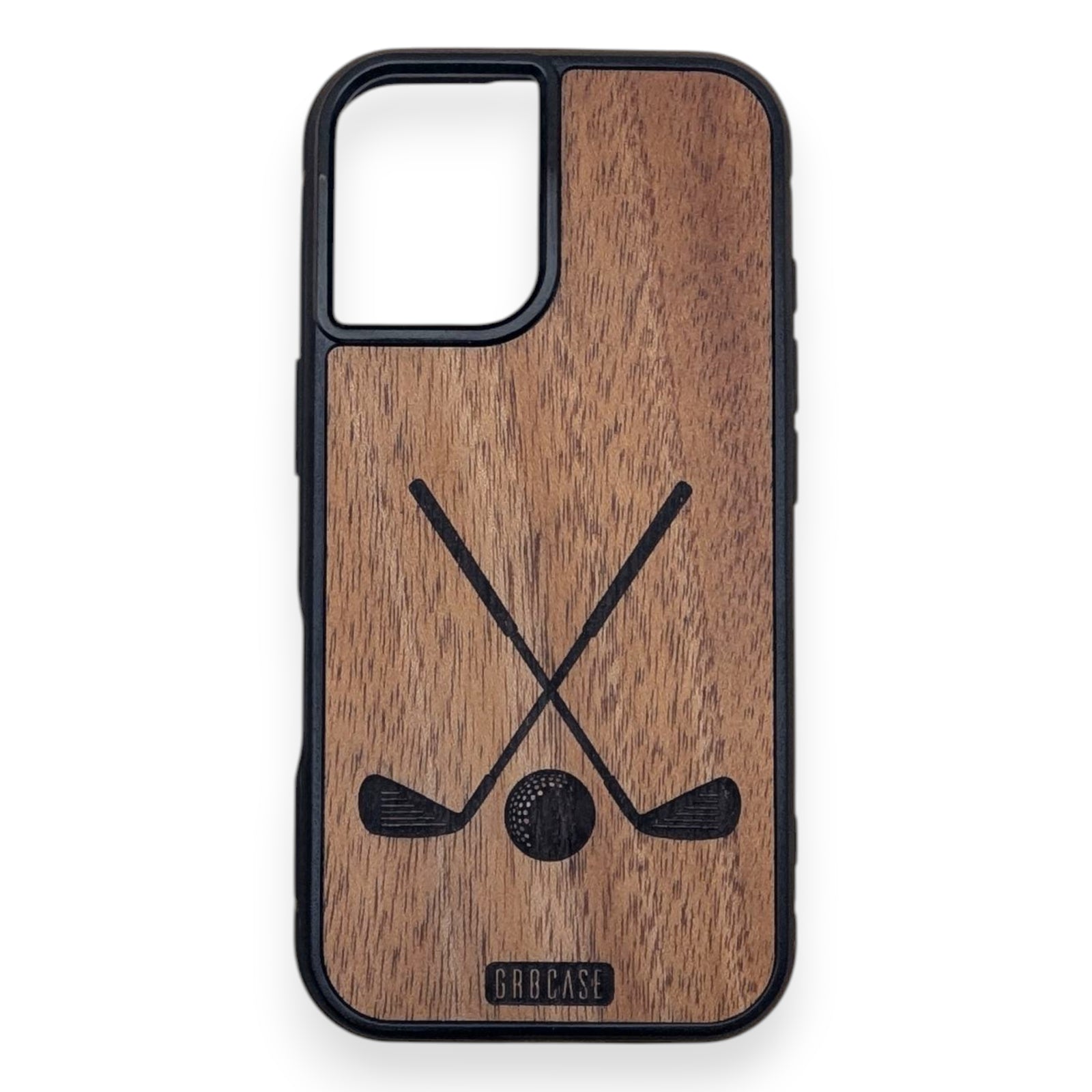 Rustic Crossed Clubs Golf Design – GR8CASE Wood Phone Case