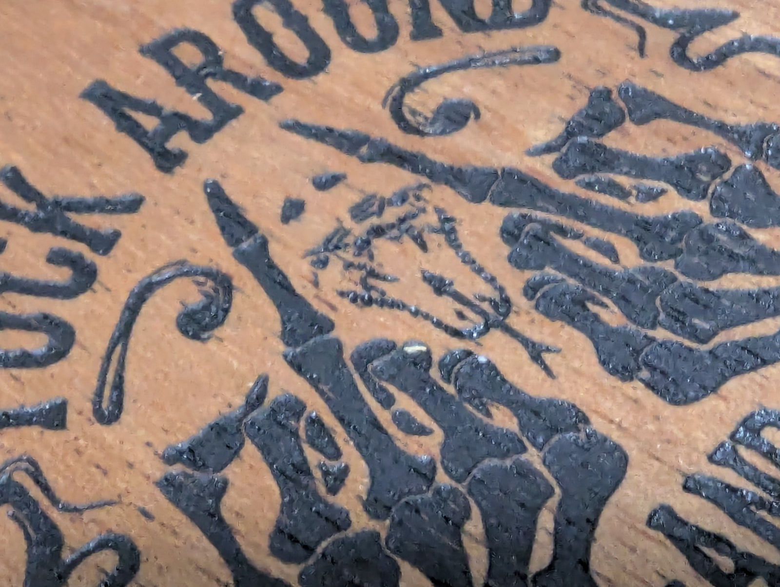 The Final Warning | FAFO Skeletal Hands Engraving | GR8CASE Wood Phone Case