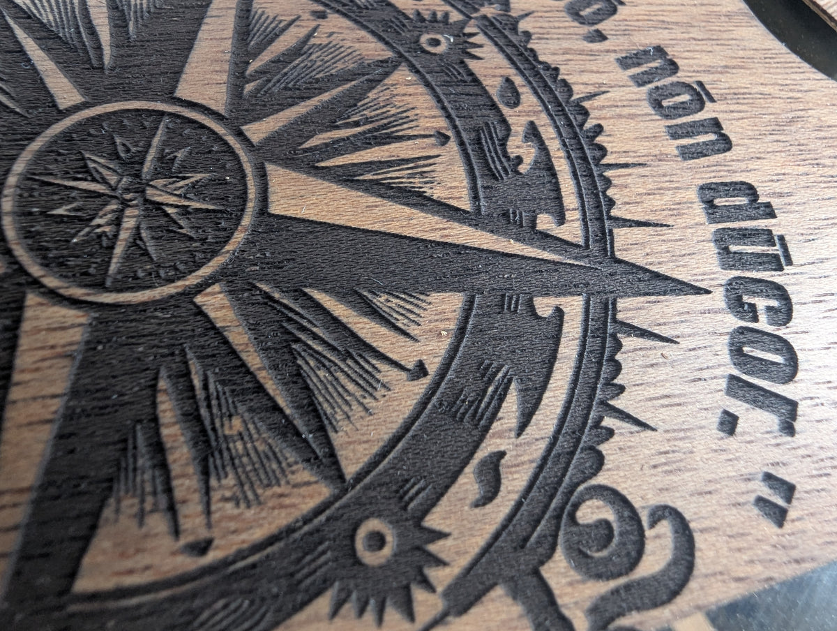 True North Compass – GR8CASE Wood Phone Case