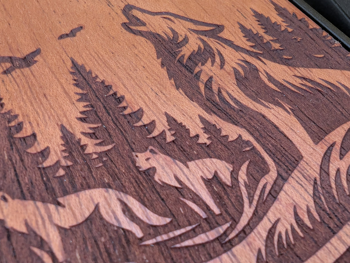 Lone Howl - Wolf Design – GR8CASE Wood Phone Case