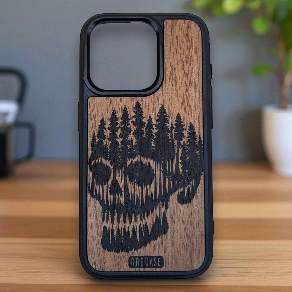Forest Skull – GR8CASE Wood Phone Case