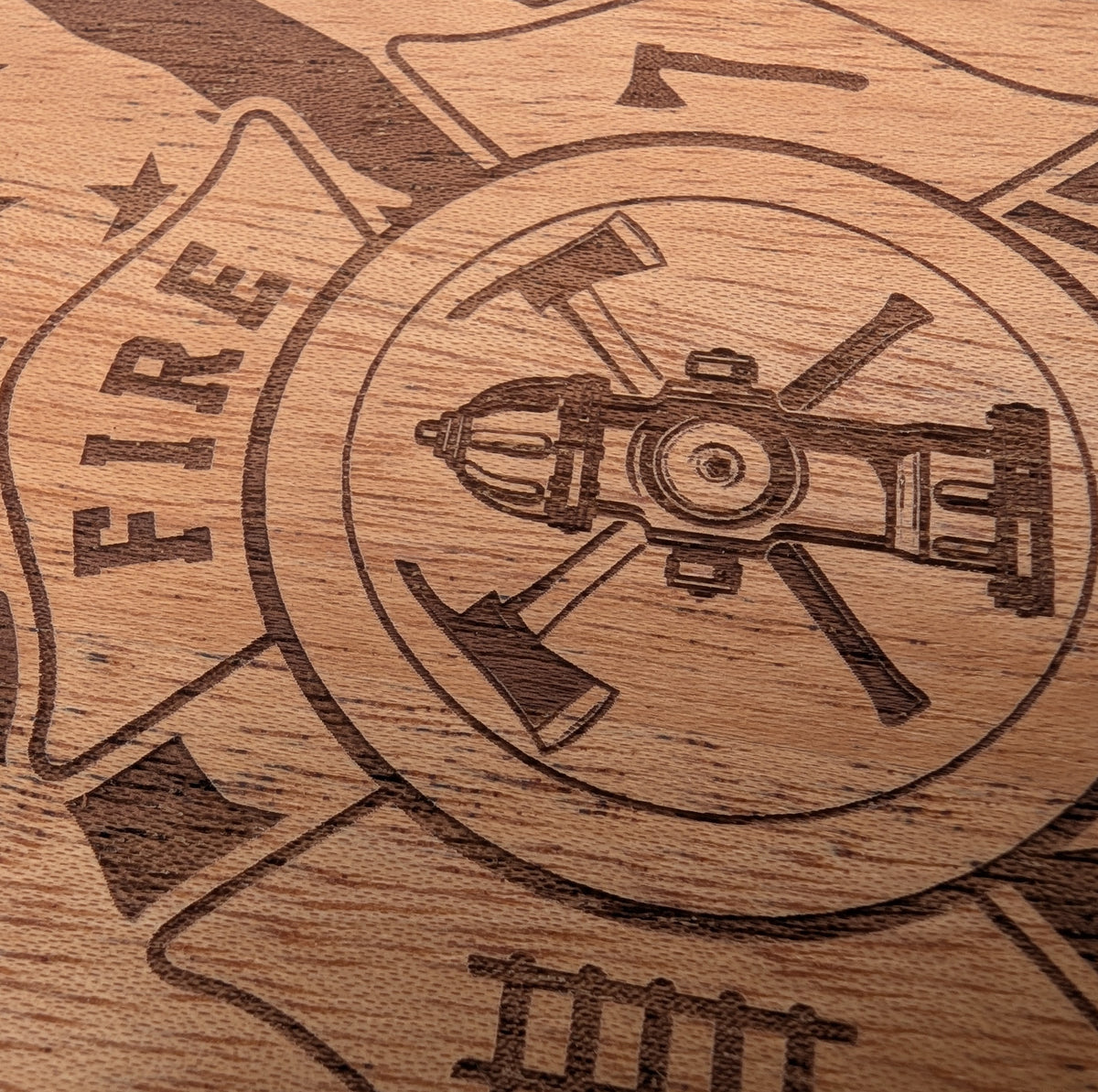 Fire Rescue Tattered American Flag – GR8CASE Wood Phone Case