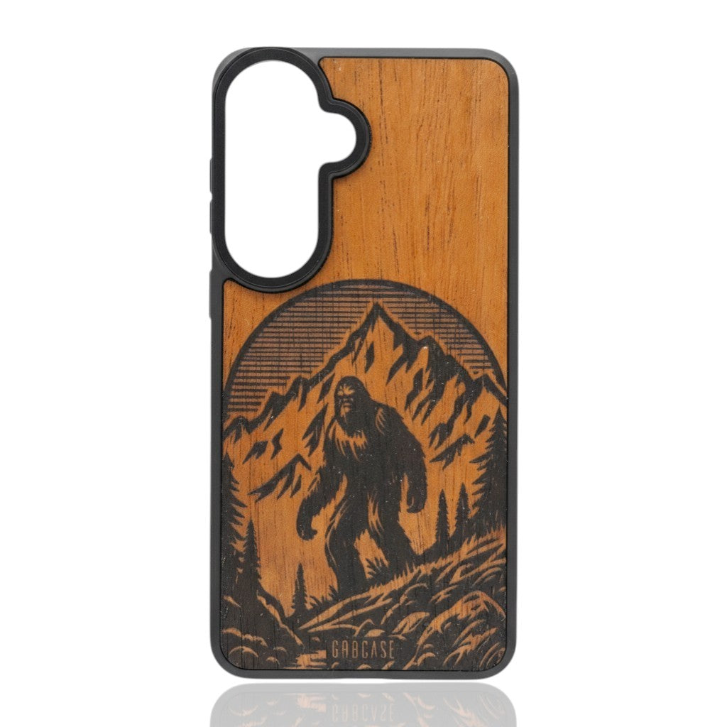 The Shadow Wanderer | Bigfoot Mountain Landscape | GR8CASE Wood Phone Case