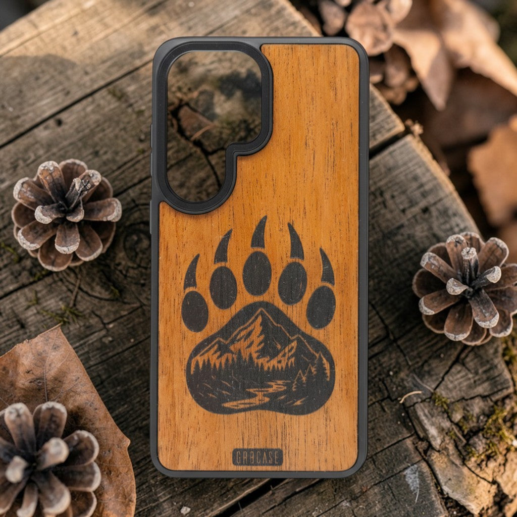 The Summit Prowler | Bear Paw Mountain Landscape | GR8CASE Wood Phone Case