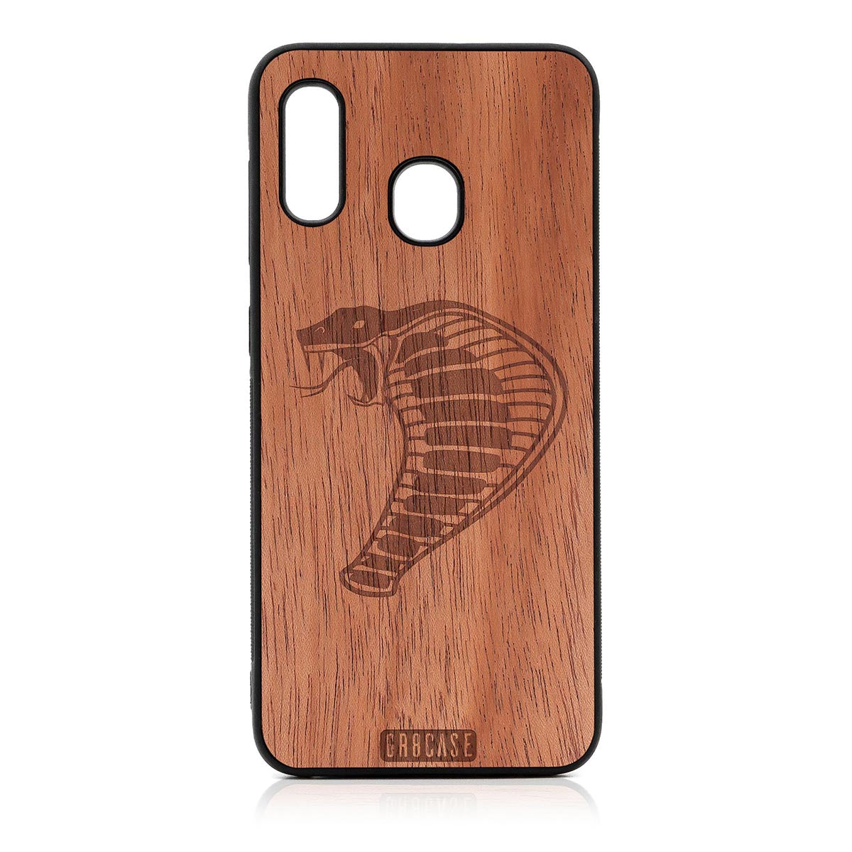 Cobra Design Wood Case For Samsung Galaxy A20 by GR8CASE