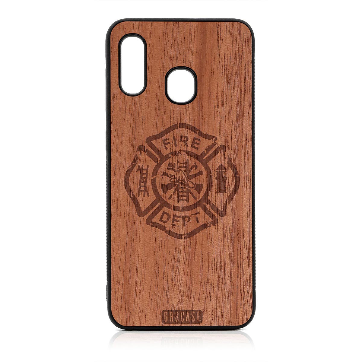 Fire Department Design Wood Case For Samsung Galaxy A20 by GR8CASE