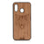 Furry Wolf Design Wood Case For Samsung Galaxy A20