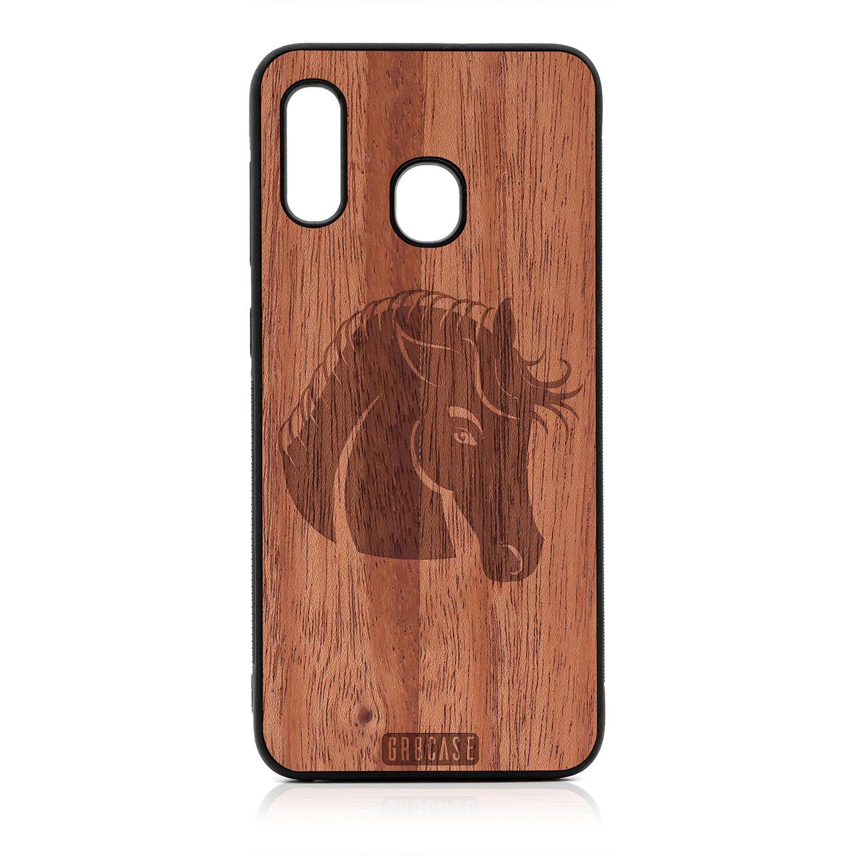 Horse Design Wood Case For Samsung Galaxy A20 by GR8CASE