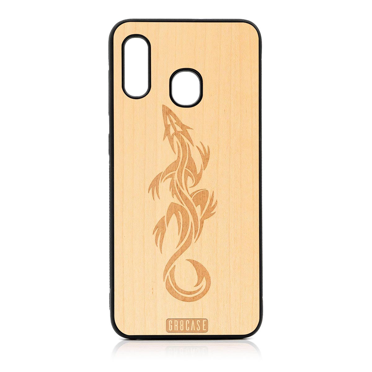 Lizard Design Wood Case For Samsung Galaxy A20 by GR8CASE