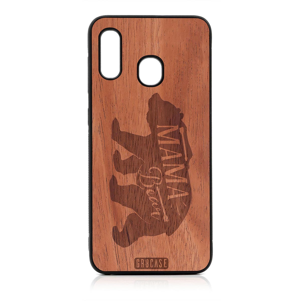 Mama Bear Design Wood Case For Samsung Galaxy A20 by GR8CASE