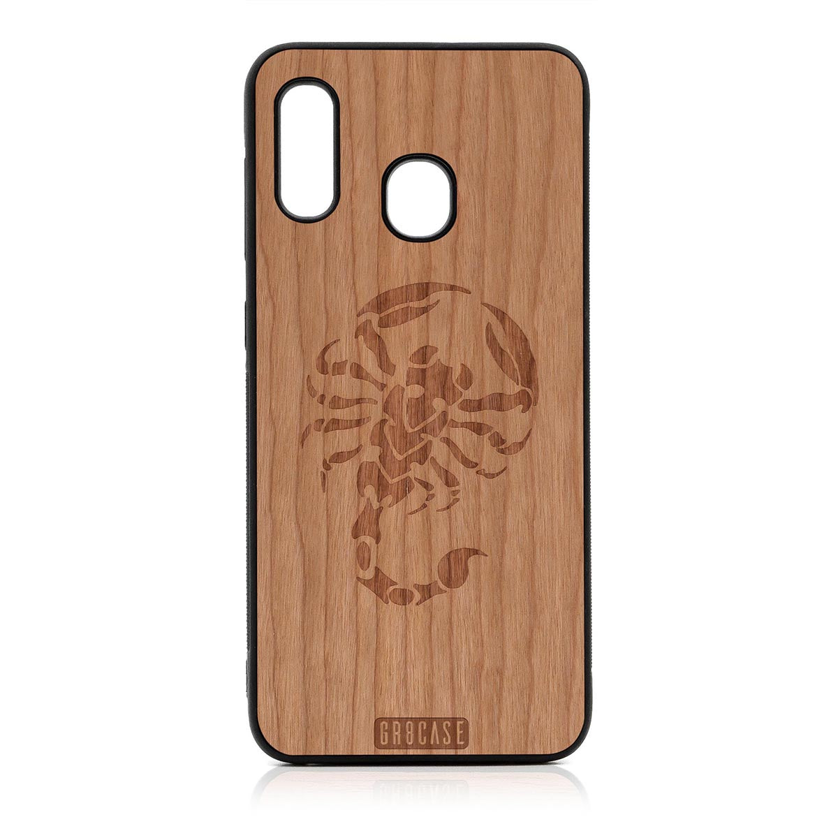 Scorpion Design Wood Case For Samsung Galaxy A20 by GR8CASE