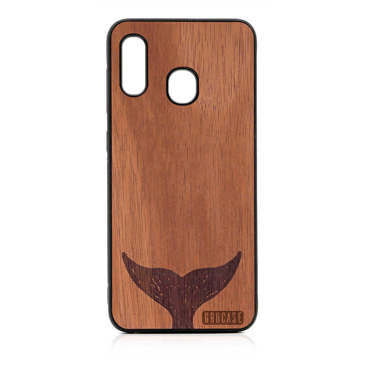 Whale Tail Design Wood Case For Samsung Galaxy A20