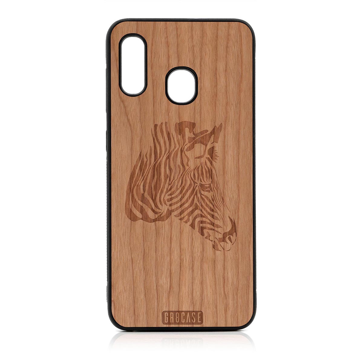 Zebra Design Wood Case For Samsung Galaxy A20