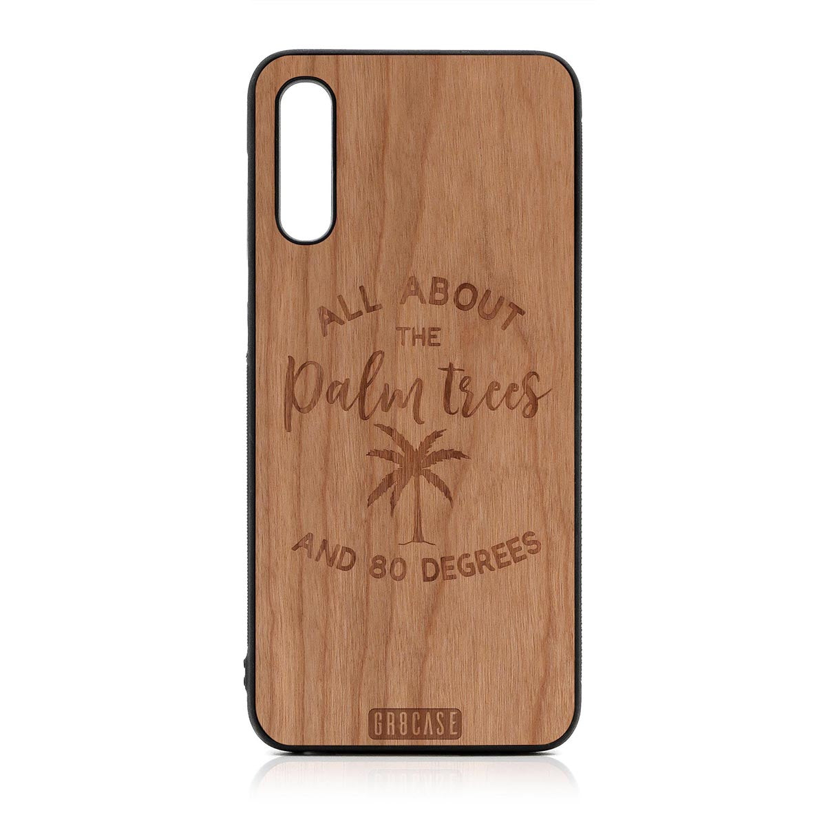 All About The Palm Trees And 80 Degrees Design Wood Case For Samsung Galaxy A50 by GR8CASE