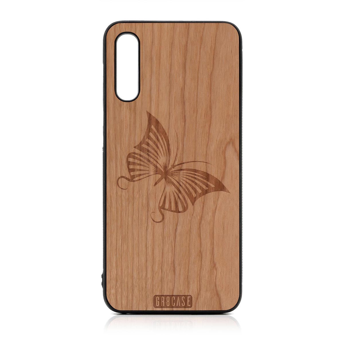 Butterfly Design Wood Case For Samsung Galaxy A50 by GR8CASE