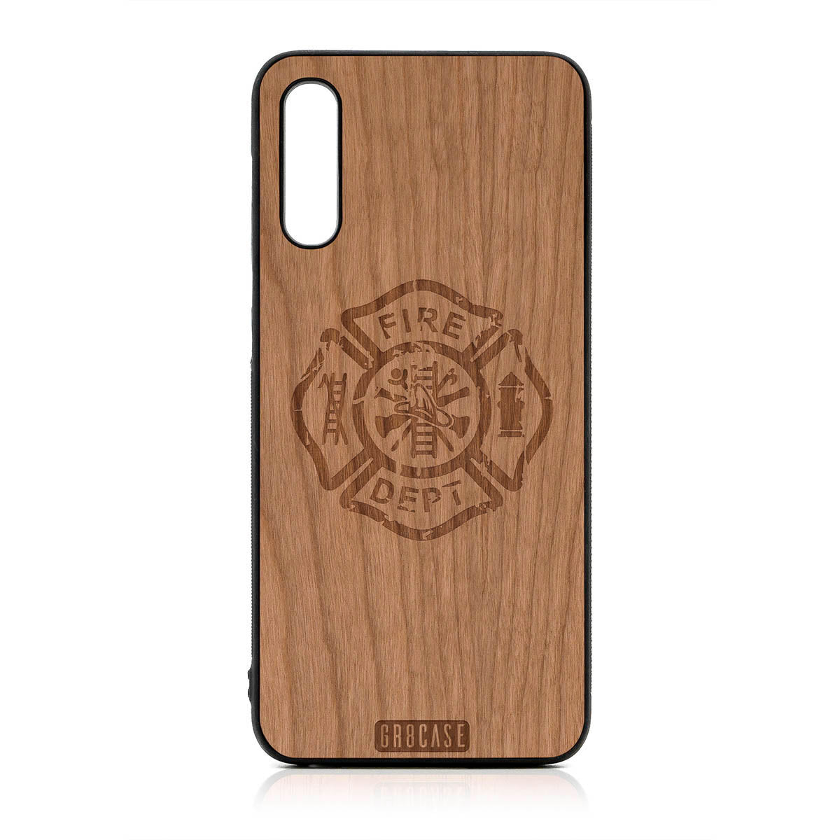Fire Department Design Wood Case For Samsung Galaxy A50 by GR8CASE