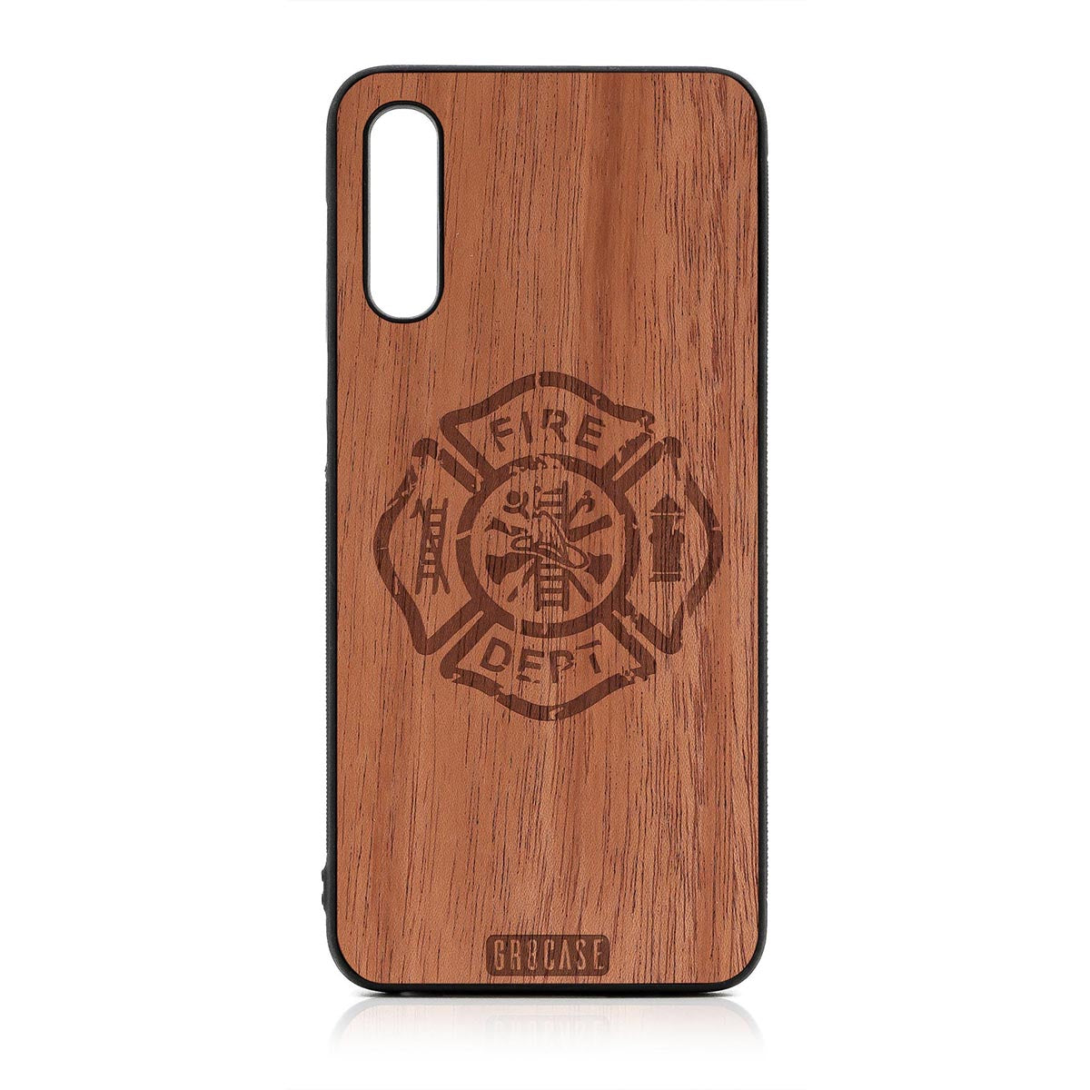 Fire Department Design Wood Case For Samsung Galaxy A50 by GR8CASE