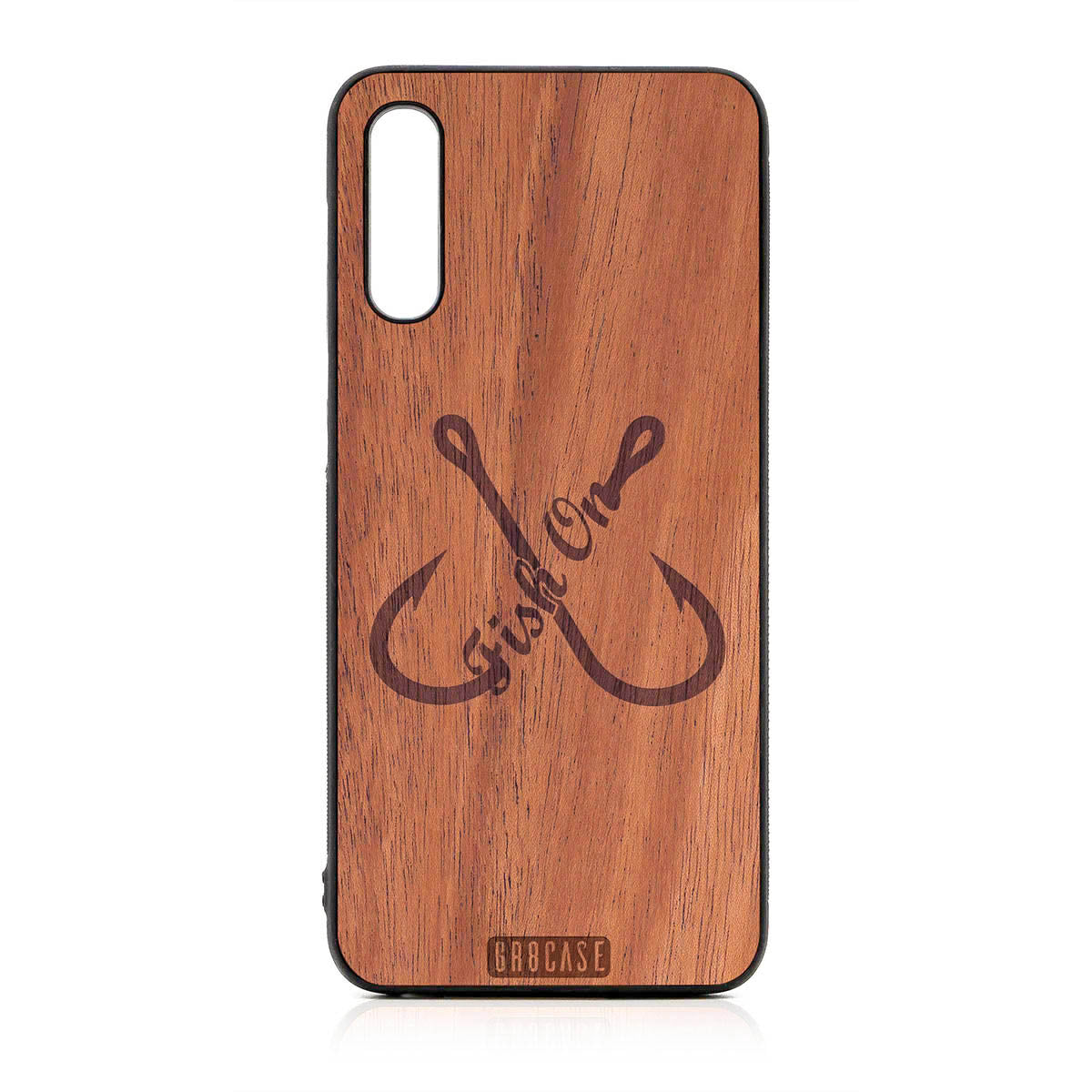 Fish On (Fish Hooks) Design Wood Case For Samsung Galaxy A50 by GR8CASE