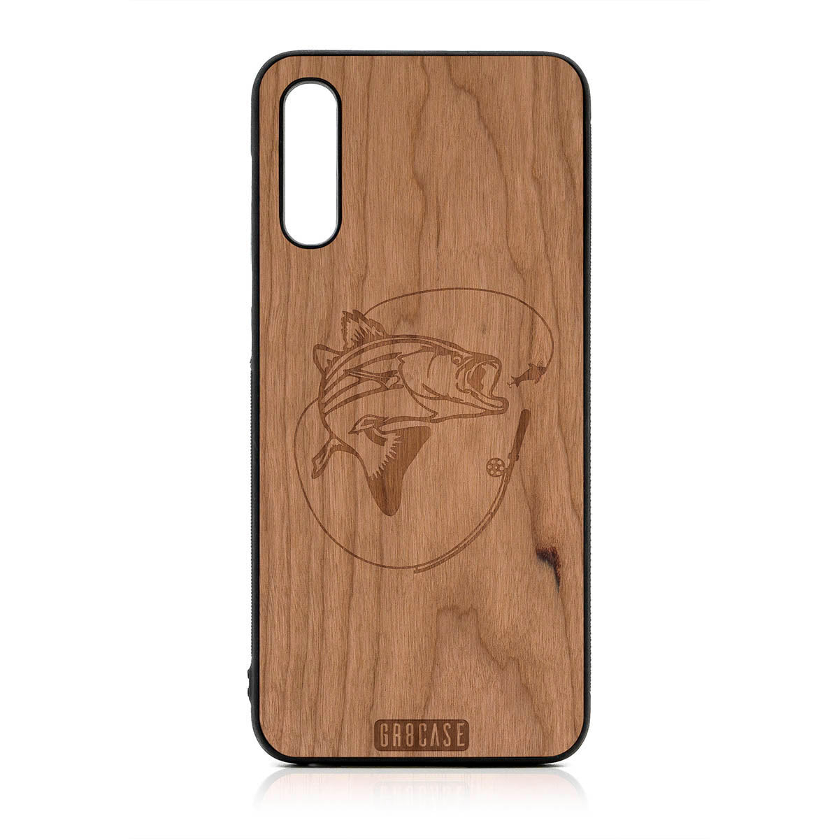 Fish and Reel Design Wood Case For Samsung Galaxy A50 by GR8CASE