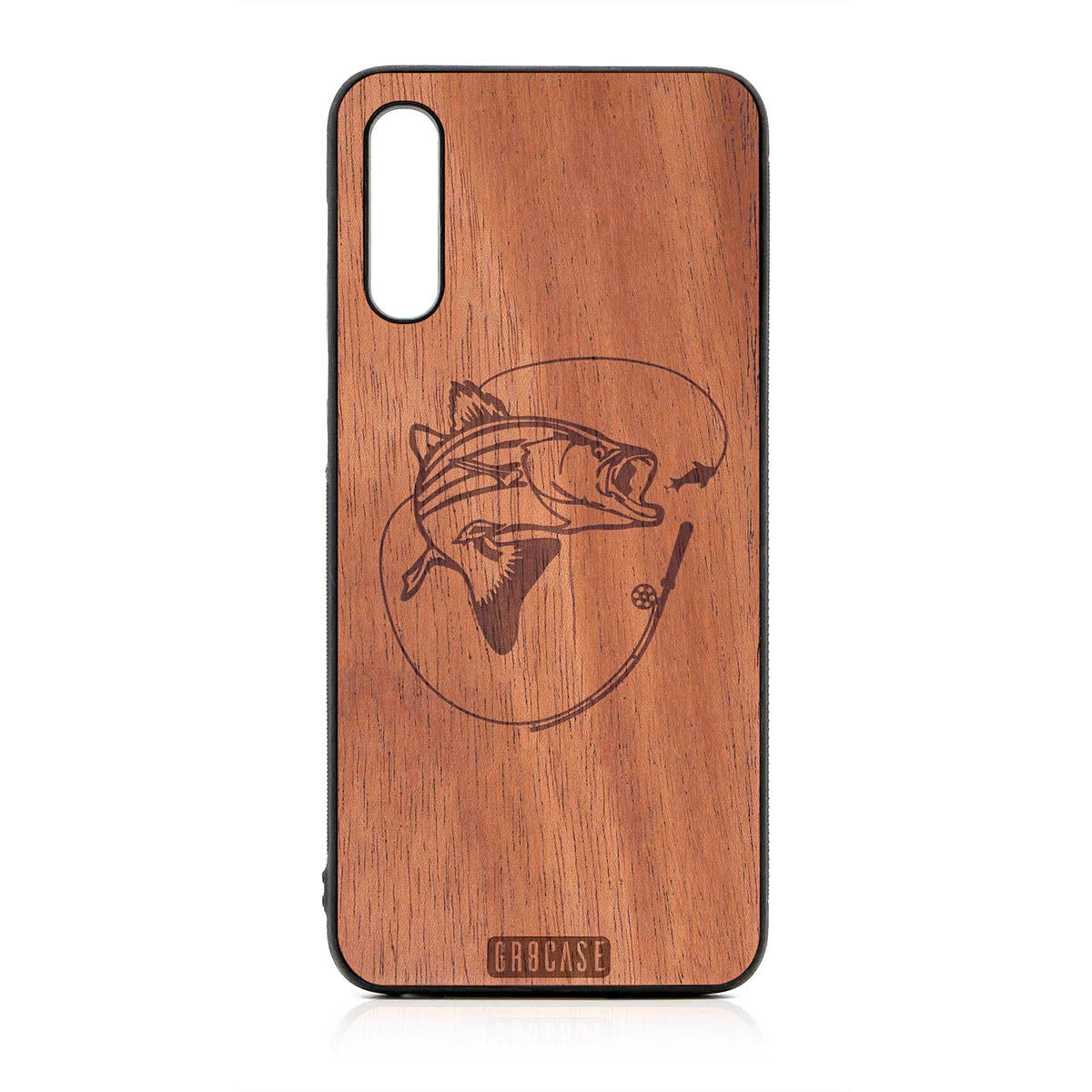 Fish and Reel Design Wood Case For Samsung Galaxy A50 by GR8CASE