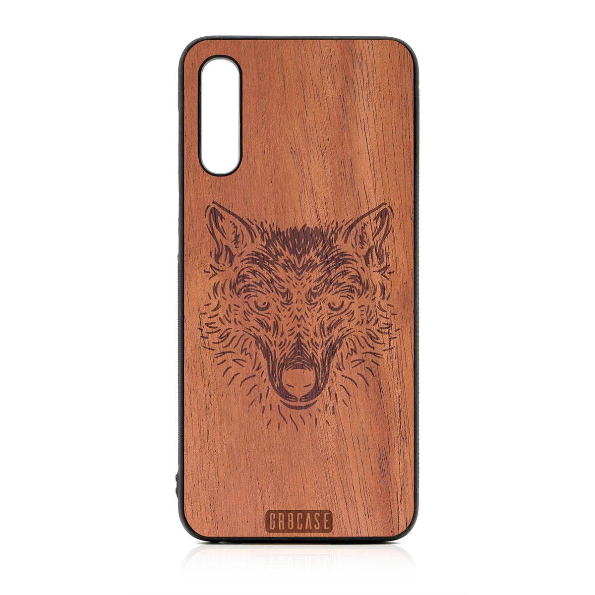 Furry Wolf Design Wood Case For Samsung Galaxy A50