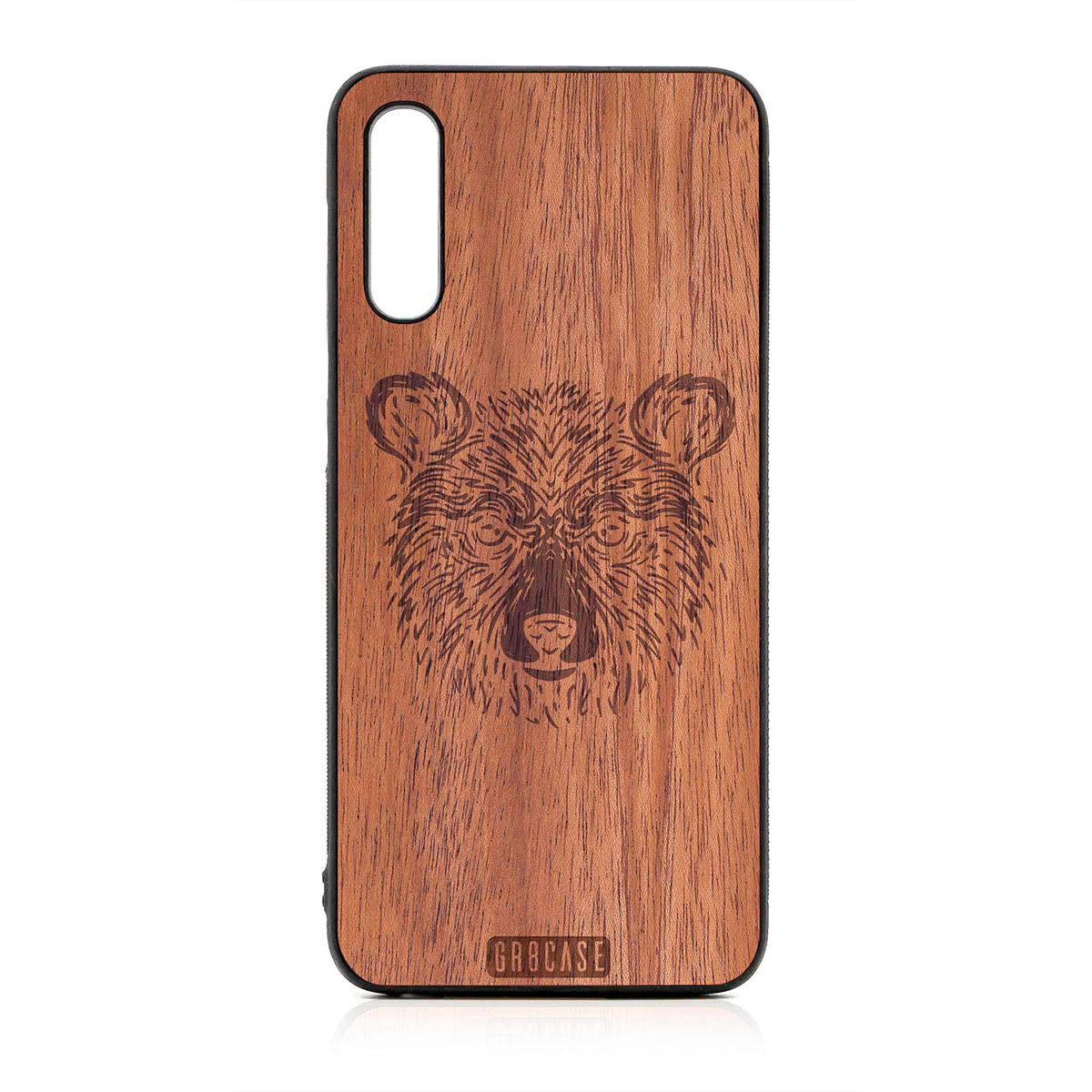 Furry Bear Design Wood Case For Samsung Galaxy A50