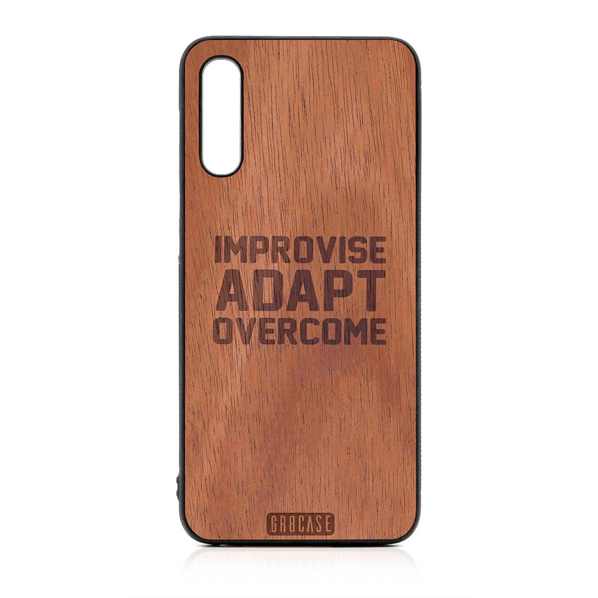 Improvise Adapt Overcome Design Wood Case For Samsung Galaxy A50