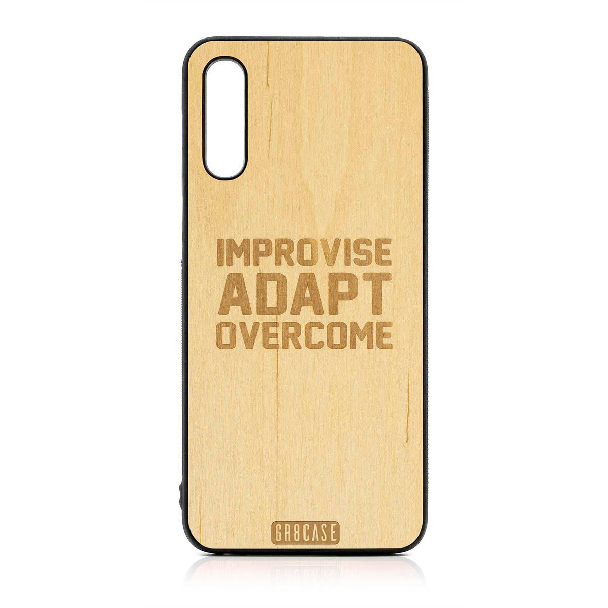 Improvise Adapt Overcome Design Wood Case For Samsung Galaxy A50